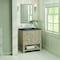 James Martin Vanities 30'' Single Vanity, Whitewashed Oak w/ 3 CM Charcoal Soapstone Quartz Top 330-V30-WWO-3CSP - alternate 2